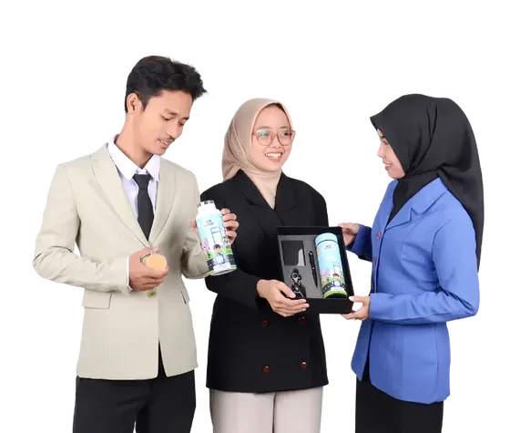 Serah-terima souvenir untuk sektor korporat