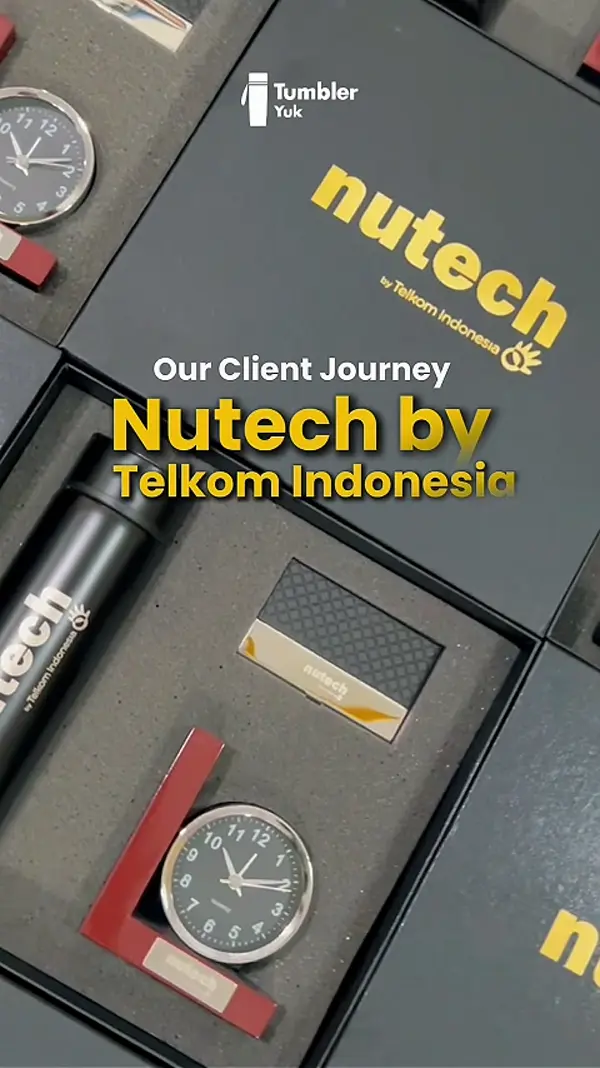Gift set custom untuk Nutech — Telkom Indonesia