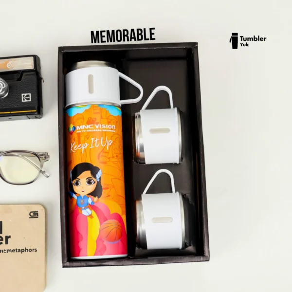 Vacuum Flask Set Print UV